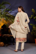 Linen Tissue Kurta Set With Jacquard Duppata Sets