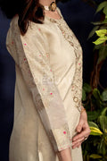 Linen Tissue Kurta Set With Jacquard Duppata Sets