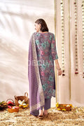 Orgenza Simmer Floral Printed Kurta Set With Jacquard Duppata Sets